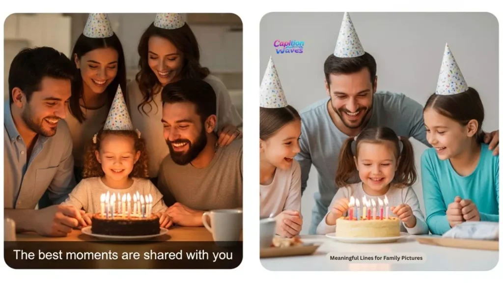 Meaningful Lines for Family Pictures