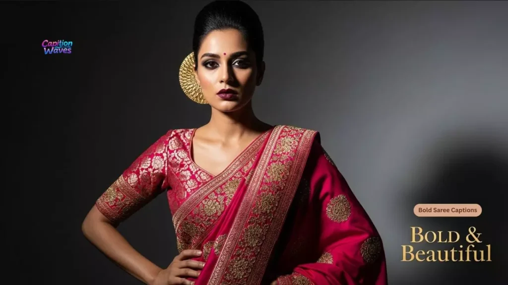 Bold Saree Captions