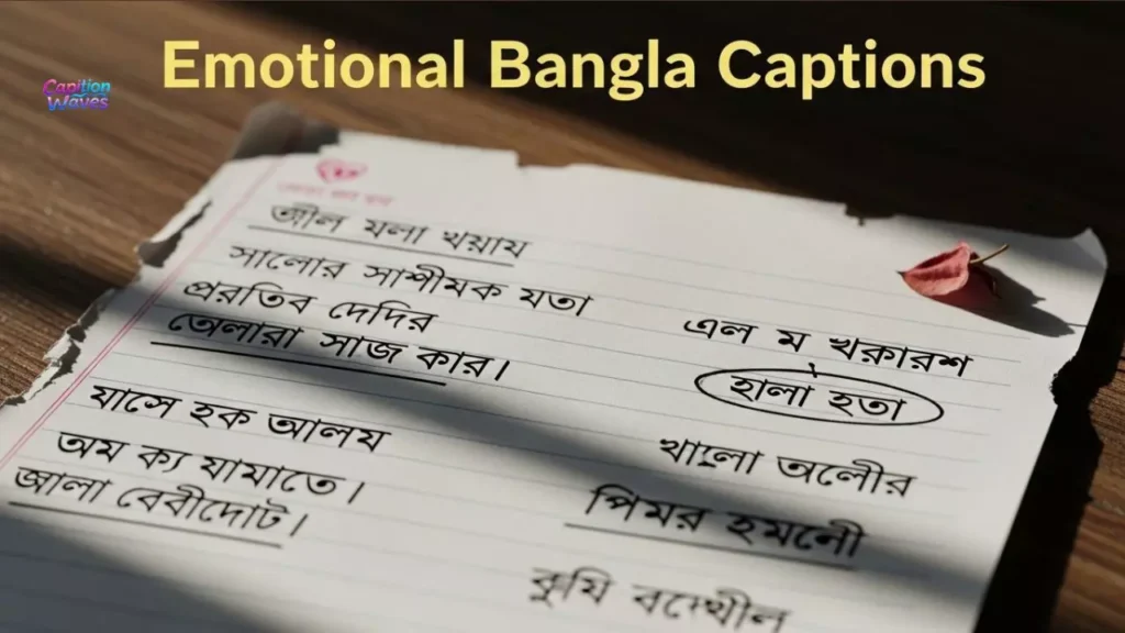 Emotional Bangla Captions