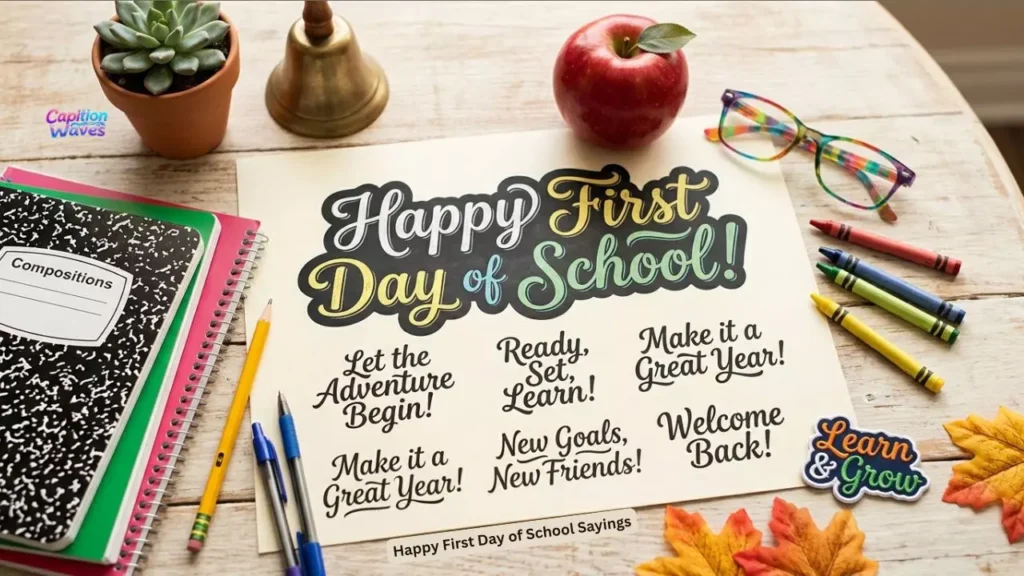 Happy First Day of School Sayings