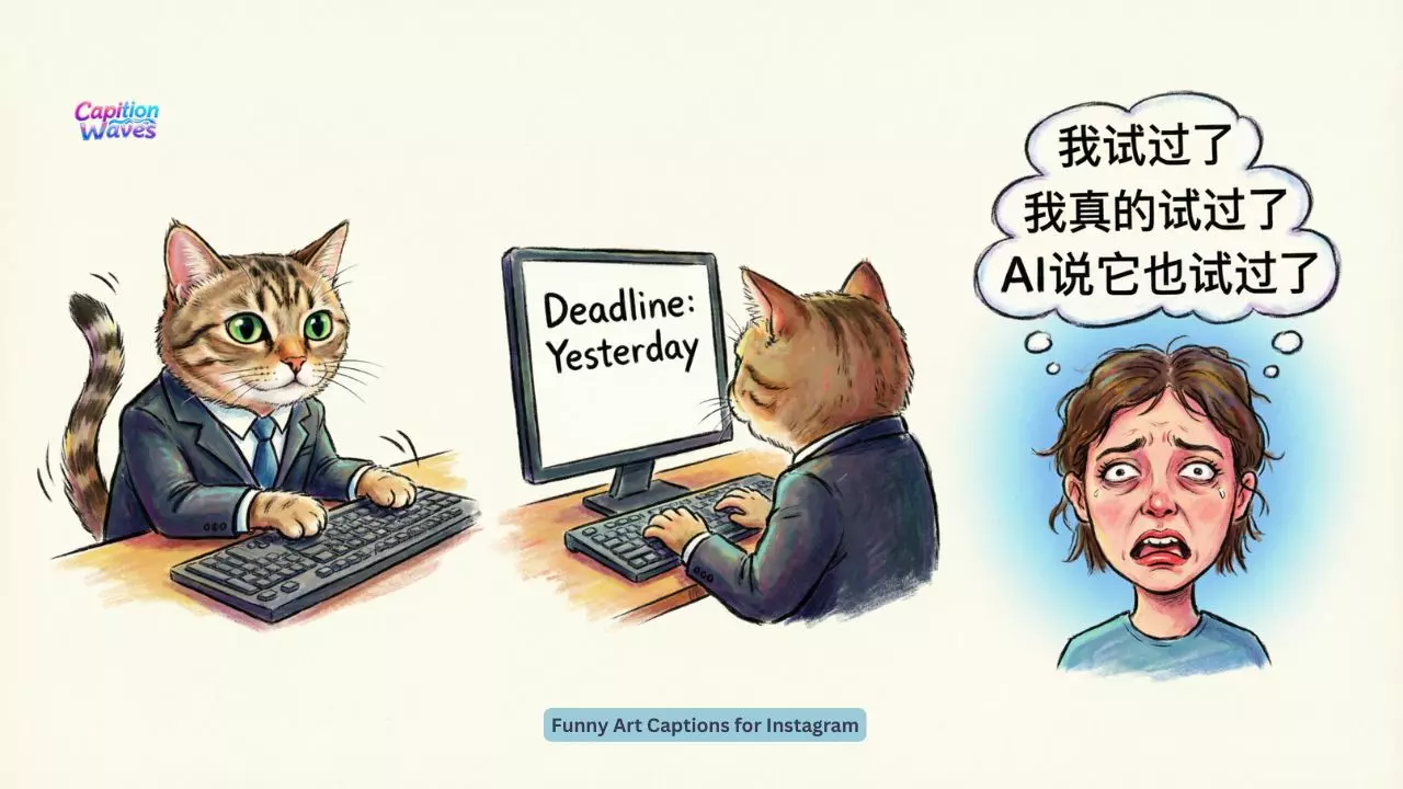 Funny Art Captions for Instagram