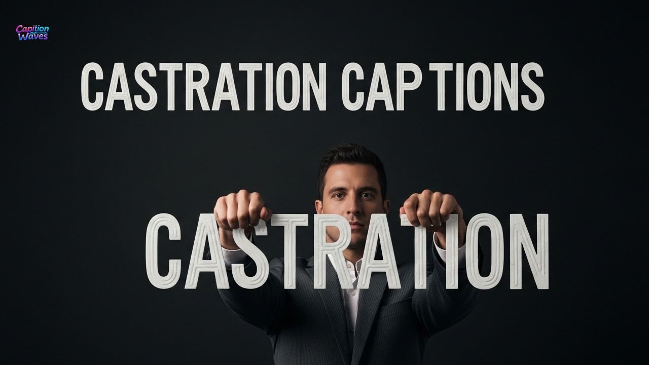 675+ Castration Captions: Smart, Fearless, and Witty Post Ideas