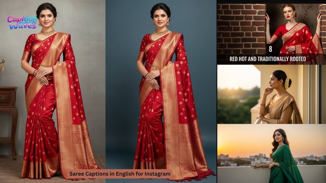 550+ Best Saree Captions in English for Instagram 2025
