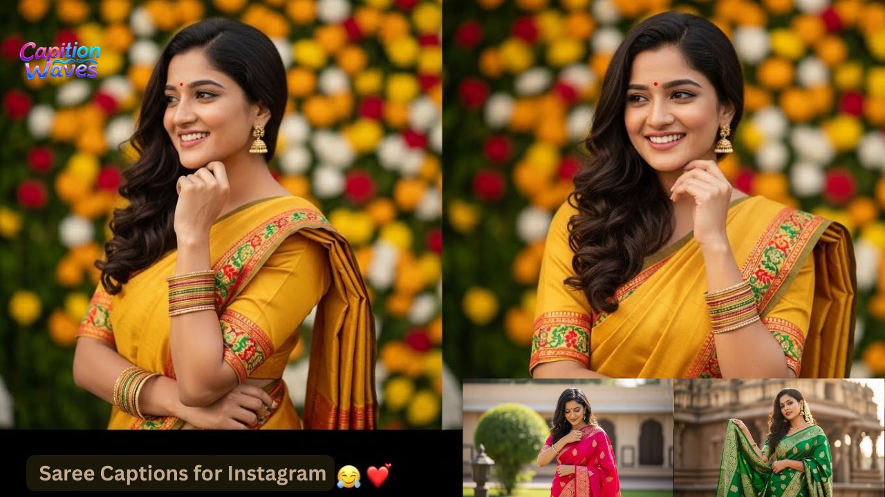 580+ Best Saree Captions for Instagram to Elevate Your Ethnic Look