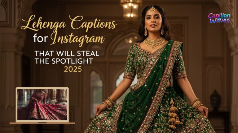 280+ Lehenga Captions for Instagram That Will Steal the Spotlight 2025