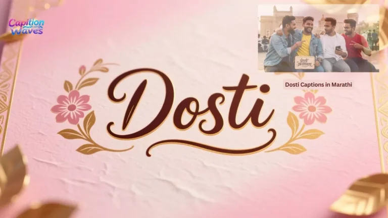 200+ Best Dosti Captions in Marathi for True Friends