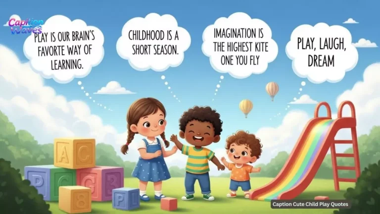 200+ Caption Cute Child Play Quotes for Fun Moments