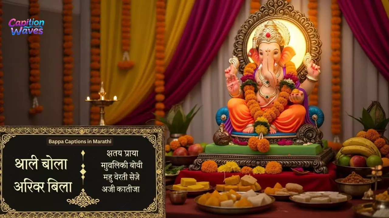 200+ Amazing Bappa Captions in Marathi 2025