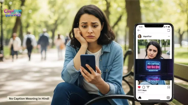200+ No Caption Meaning in Hindi for Instagram