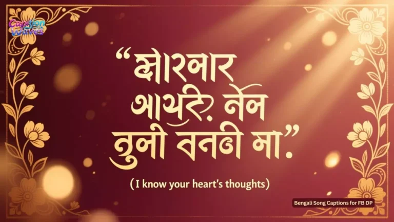 200+ Latest Bengali Song Captions for FB DP