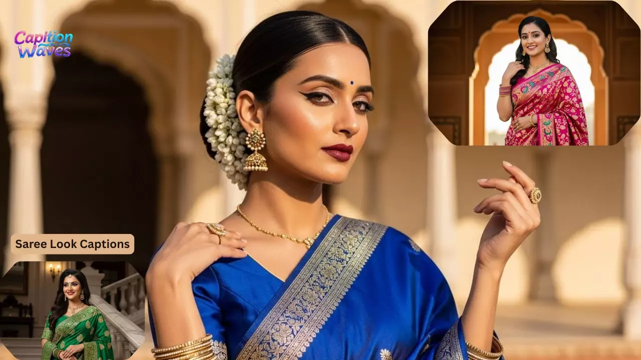 200+ Stunning Saree Look Captions for Instagram