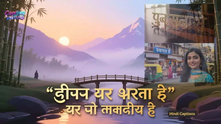 250+ Best Hindi Captions for Instagram (2025 Trending)