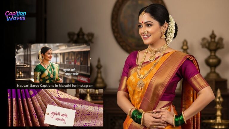 200+ Nauvari Saree Captions in Marathi for Instagram