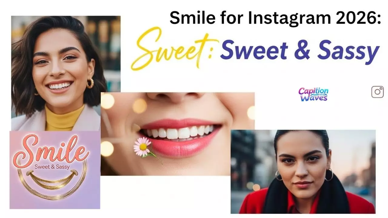 270+ Best Captions on Smile for Instagram 2026: Sweet & Sassy