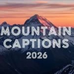 375+ Mountain Captions 2026: Aesthetic Nature Quotes & Epic Adventure Vibes